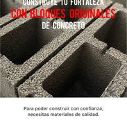 BLOQUES ORIGINALES DE CONCRETO de 40x15x20 cm - Img 52433085
