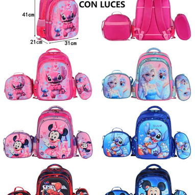 Mochilas de tres piezas con ruedas - 4/4