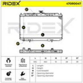 radiador nuevo 0KM para nissan almera 1,5 medidas 72cm x 46  ver fotos - Img 94379382