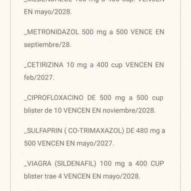 LORATADINA 10mg VENCEN EN 9/2028 - 2/2