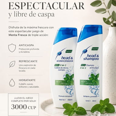 Champu anticaspa $3500 Body-spray de hombre‼️ Precio: 2500 cup Se recie en Vedado antes de las 5pm por Jalisco Park o s - Img 123542730