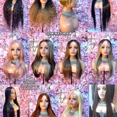 Extensiones de pelo natural,Moños naturales,Peluca lace frontal natural-semi natural,Trenzas,Balayage,Alisado,Definición - Img 122524290