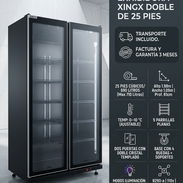 Exhibidora Doble Xingx 25ft³ $1570 USD | Transporte Gratis | 3 Meses Garantía con Factura | Luces LED Multicolor - Img 57655309