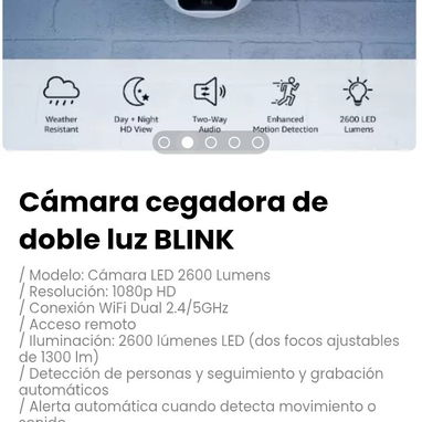 Cámara cegadora de doble luz BLINK. / Acceso remoto - Img 116117705