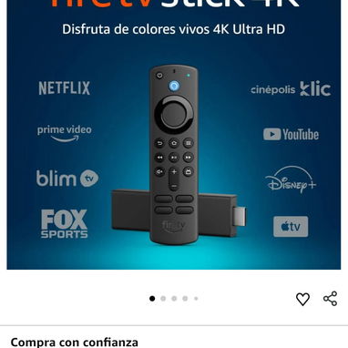 Dispositivo Fire Tv 4K, de uso. - 3/3
