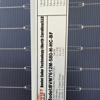 Panel solar de 580w - 2/3