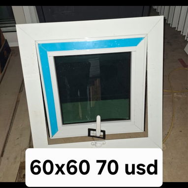 Ventana de aluminio con cristal 60x60 80x80 - 2/2