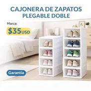 CAJONERA DE ZAPATOS PLEGABLE DOBLE - Img 55660573