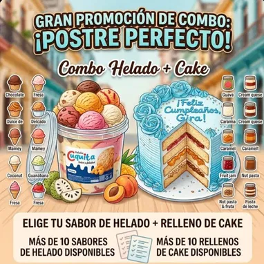 Venta de Combos de Helado más Cake enbla Habana - Img 122512718