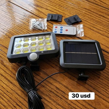 Lampara Solar con panel aislado y sensor de movimiento - Img 123818108