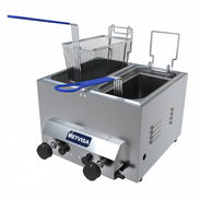 ♨️Freidora doble de gas / marca METVISA / FABRICACIÓN BRASILEÑA D' 3L CADA CESTA ♨️ - Img 56936979