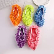 Pantuflas de microfibra para limpieza de piso. Para poner en los pies y adelantar... - Img 54763925