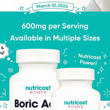 Óvulos Vaginales de Ácido Bórico Nutricost Borasol en óvulos - Img 116352799