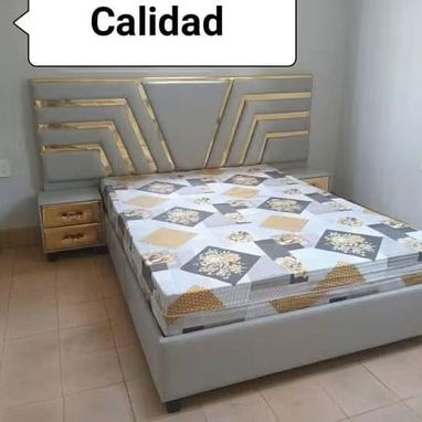 Excelente oferta de camas tapizado capitoneadas con maxima calidad y garantía... - 3/10