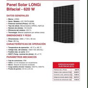 Panel solar Bifacial 620w monocristalino - Img 56878954