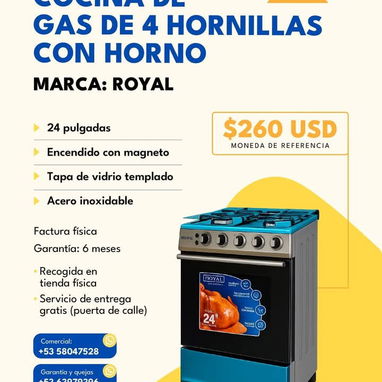 RODIMAX SURL,Electrodomesticos Marca Royal,Factura y Certifico de Garantia Impreso,Mensajeria,pago en cup - Img 120283281