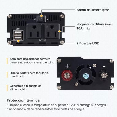 Inversor Onda Pura 3500w👀⚡⚡⚡12v a110v - 3/3