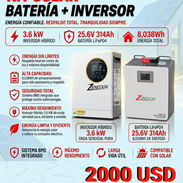 Kit solar Batería+Inversor - Img 55801098