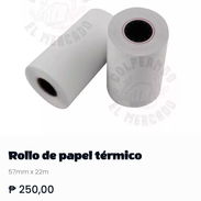 🧾 Rollo de Papel Térmico - 57mm x 22m - 250 CUP - Img 56333045