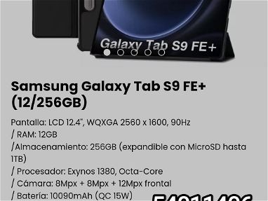!!! Tableta/ Tablet Samsung Galaxy Tab S9 FE+ (12/256GB) Pantalla: LCD 12.4"!!! - Img main-image