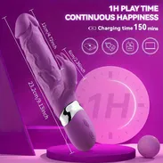 Vibrador recargable de silicona con doble estimulación - Img 55981168