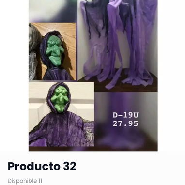 🎃 Decoración colgante para Haloween 🧙‍♀️Brujas,calabazas, fantasmas y carabelas - 5/10