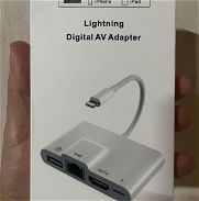 Vendo adaptadores para iPhone para conectar al TV  tipo Lightning a HDMI 7mil cup  mi wassap es 56592837 - Img 45938306