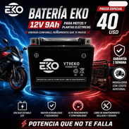Batería Eko 12V 9Ah para Motos y Plantas Eléctricas - Img 57223145