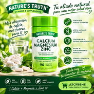 🔥🔥3 en 1🦠✨ NATURE’S TRUTH | CALCIUM, MAGNESIUM & ZINC ✨🦴 - Img 58150766