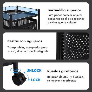 Organizador de niveles 5 giratorios. - 4/6