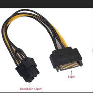 Adaptador de alimentación de corriente para tarjetas gráficas 1 SATA a 6 - 8 pines . - Img 54259994