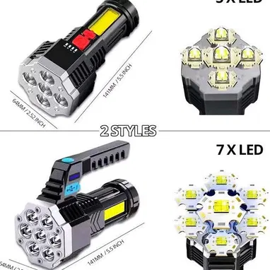 NUEVOS MODELOS MAS POTENTES de lámparas y linternas LED. Recargables.  De mano y Cabeza. Muy ligeras y manuables. - Img 109732695