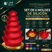 Juego de 6 moldes de silicona para freidora - Img 55473232