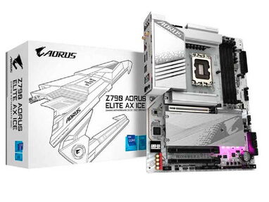 0km✅ Board Gigabyte Z790 Aorus Elite AX ICE 📦 DDR5, 12Gen-13Gen-14Gen ☎️56092006 - Img main-image