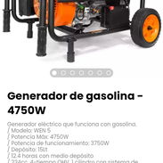 Generador de gasolina - 4750W. Modelo: WEN 5 - Img 56595459