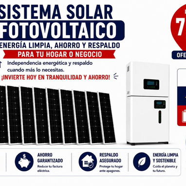 ⚡SISTEMA SOLAR FOTOVOLTAICO PARA TU HOGAR 🏠 - Img 124823366