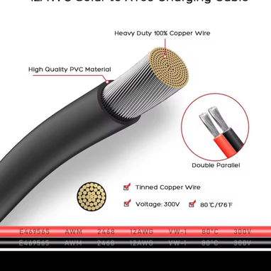 Cables XT60 y XT60I para su ecoflow de los paneles solares a su estación. De 3m - Img 121153782