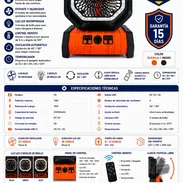 🔋 VENTILADOR RECARGABLE F6 - Img 56703877