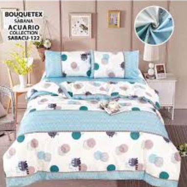 🛌Set de edredones cameros de 5 piezas  - 2 fundas  - 2 sábanas ( 1 ajustable y 1 lisa )  Edredón - Img 117391801