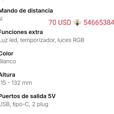 Ventilador recargable+ panel solar. 20W - 4/4