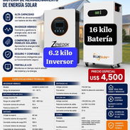 Kit inversor híbrido + batería - Img 57245010