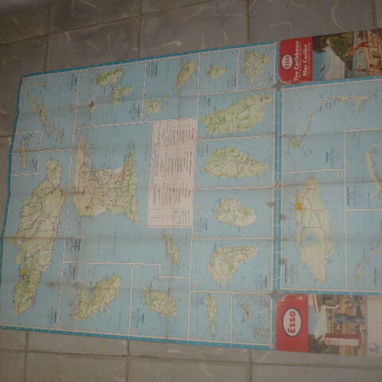 Mapa vintage ESSO de islas del Caribe - Img 118932529