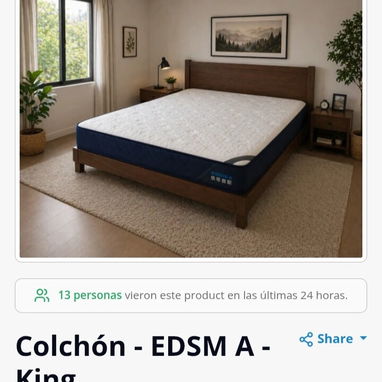 Venta de colchones d alta calidad y extremo confort. Interesados escribir al 56734610 - Img 122973580