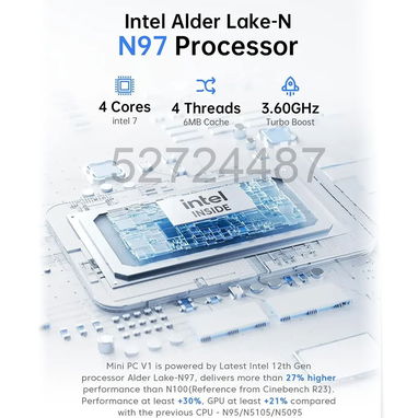 ✅✅52724487 - Mini PC Acemagik Vista-Mini V1, 12da Generación, Intel N95 @3.4Ghz, 16Gb DDR4, 256Gb SSD M.2✅✅ - Img 115886547