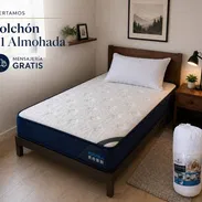 Colchon 3/4+almohada y mensajeria gratis. Alta calidad, nuevos - Img 55187760