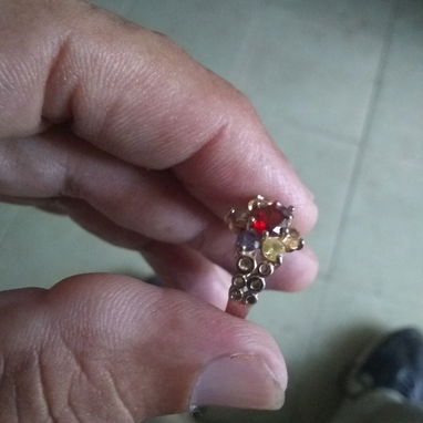 Sortija con piedras brillantes - 2/6