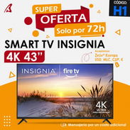 Smart TV Insignia 43” 4K,somos empresa,domicilio con costo adicional,aceptamos USD,Zelle,Cup,papel de garantía - Img 56475277