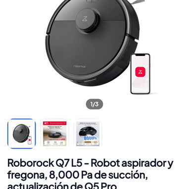 Robot aspiradora y fregasuelos con control por celular (hay otros modelos) - 10/10