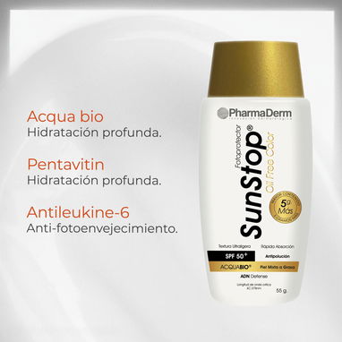 Protector Solar Sun Stop Oil Free Color SPF 50 + (Toque Seco) - Img 102856837