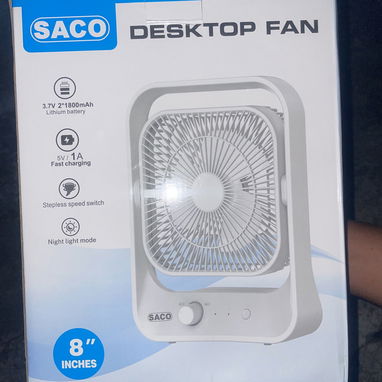 Ventilador Recargable SACO. Nuevo - 3/3